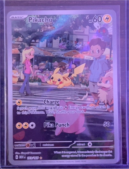 2022 Pokémon Scarlet & Violet 151 #173 Pikachu Illustration Rare — front