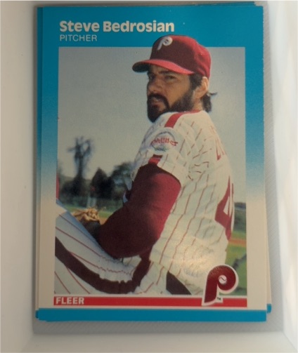 1987 Fleer #170 Steve Bedrosian — front