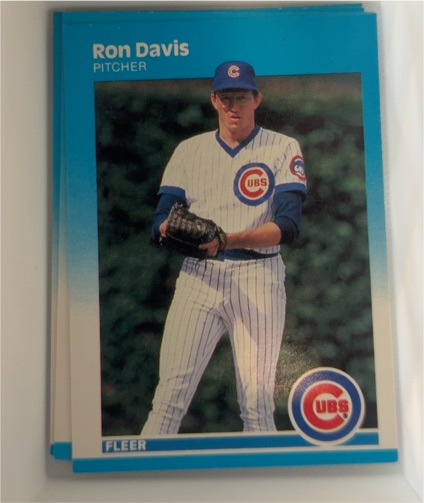 1987 Fleer #558 Ron Davis — front