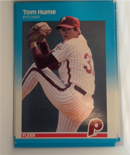 1987 Fleer #177 Tom Hume — front