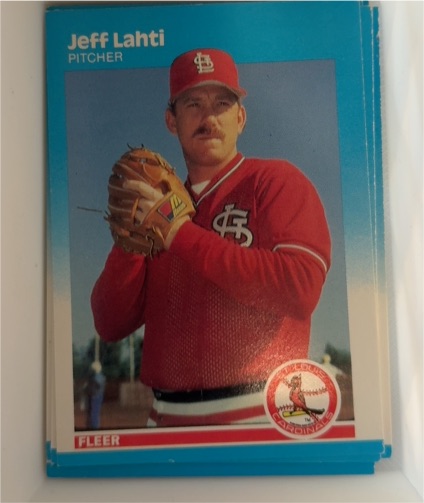 1987 Fleer #299 Jeff Lahti — front