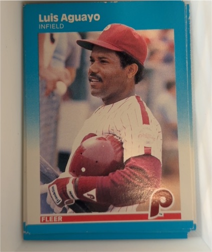 1987 Fleer #169 Luis Aguayo — front