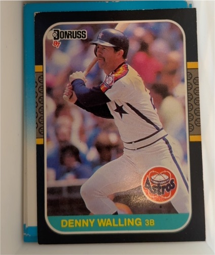 1987 Donruss #554 Denny Walling — front