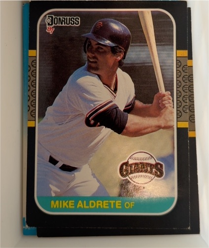 1987 Donruss #450 Mike Aldrete — front