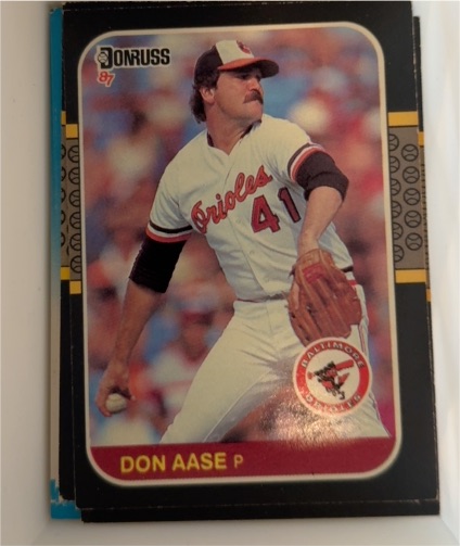 1987 Donruss #231 Don Aase — front