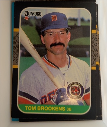 1987 Donruss #296 Tom Brookens — front