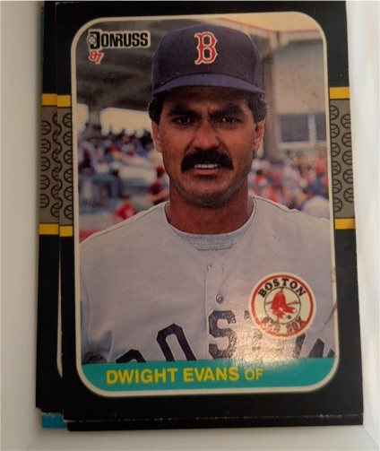 1987 Donruss #129 Dwight Evans — front