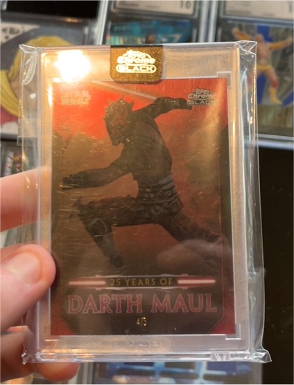 2024 Topps Chrome Black Star Wars 25 Years of Darth Maul #DM-9 — front