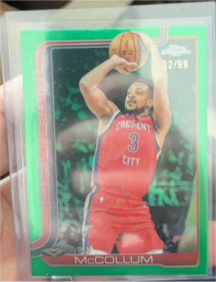 2025-26 Topps Chrome #136 CJ McCollum — front