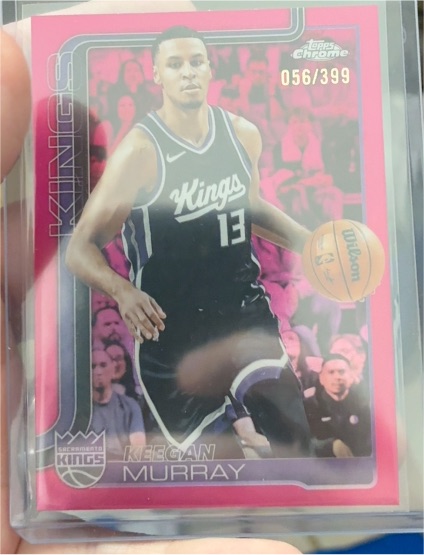 2025-26 Topps Chrome #227 Keegan Murray — front
