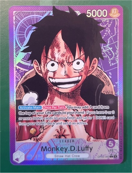 One Piece Card Game OP05-060 Monkey D. Luffy Awakening of the New Era — front