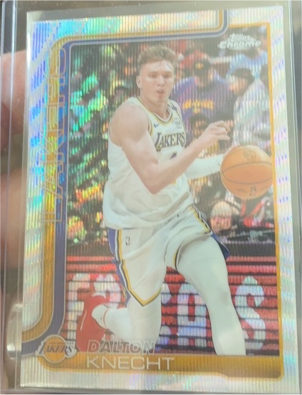 2025-26 Topps Chrome #130 Dalton Knecht — front