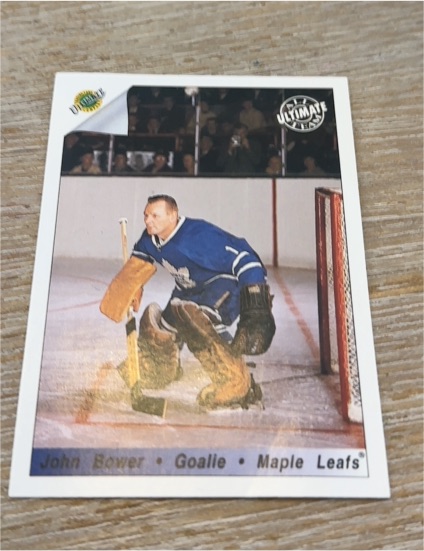 1991-92 Ultimate Original Six #80 Johnny Bower — front