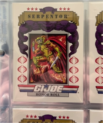 1991 Impel G.I. Joe Series 1 #174 Serpentor Honor Roll — front