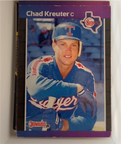 1989 Donruss #579 Chad Kreuter Texas Rangers — front