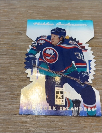 1996-97 Donruss Elite Die Cut #89 Niklas Andersson — front