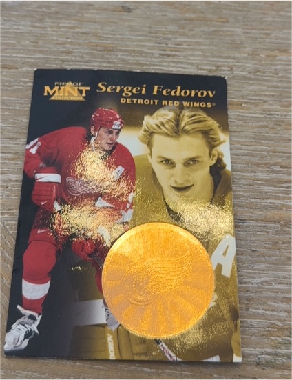 1996-97 Pinnacle Mint #17 Sergei Fedorov — front