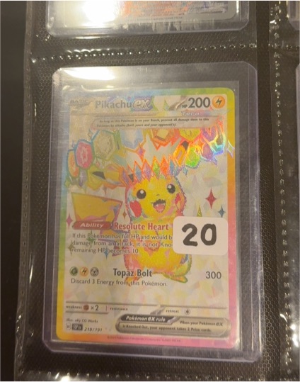 2024 Pokémon Surging Sparks #219 Pikachu EX — front