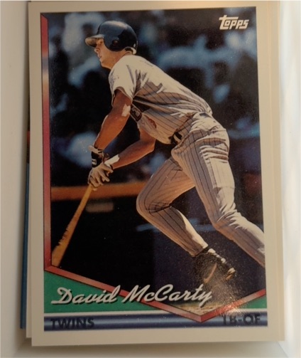 1994 Topps #156 David McCarty — front