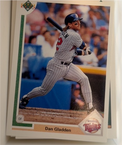 1991 Upper Deck #503 Dan Gladden — front