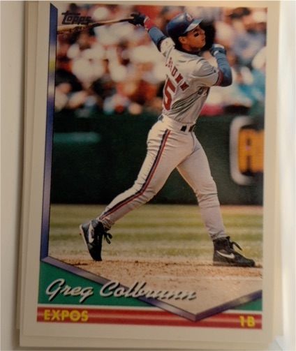 1994 Topps #134 Greg Colbrunn — front