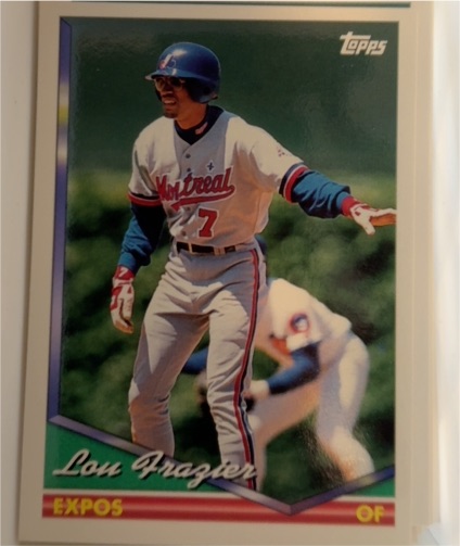 1994 Topps #192 Lou Frazier — front