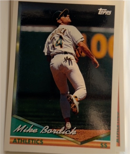 1994 Topps #188 Mike Bordick Oakland Athletics — front