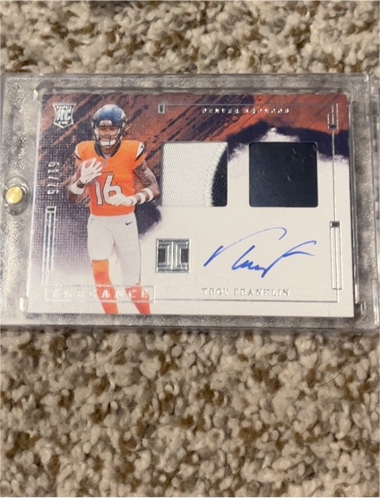 2024 Panini Impeccable Elegance #RHO-TFN Troy Franklin — front