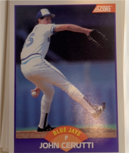 1989 Score #304 John Cerutti Toronto Blue Jays — front