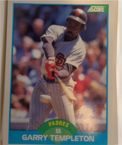 1989 Score #176 Garry Templeton — front