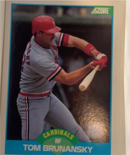 1989 Score #184 Tom Brunansky — front