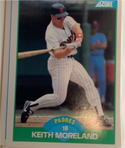 1989 Score #42 Keith Moreland — front