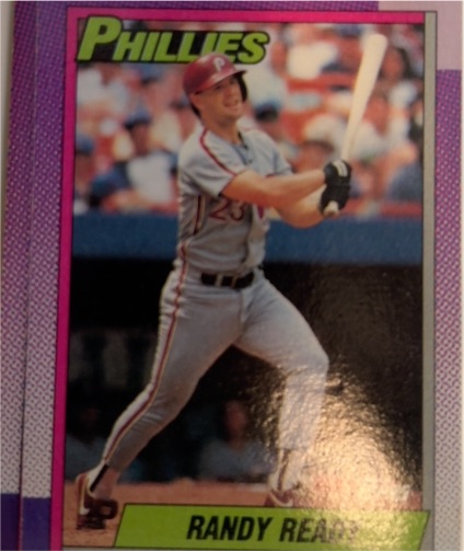 1990 Topps #356 Randy Ready Philadelphia Phillies — front