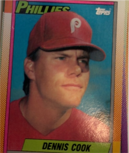 1990 Topps #633 Dennis Cook Philadelphia Phillies — front