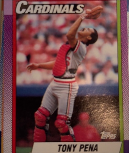 1990 Topps #115 Tony Pena — front