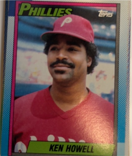 1990 Topps #756 Ken Howell Philadelphia Phillies — front