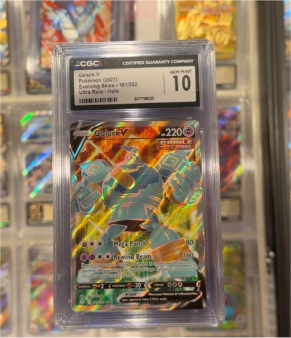 2021 Pokemon Evolving Skies #181 Golurk V — front