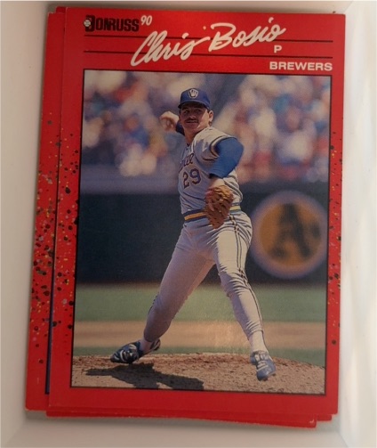 1990 Donruss #57 Chris Bosio Milwaukee Brewers — front