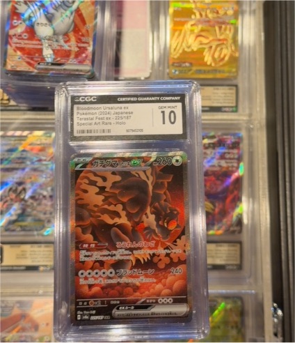 2024 Pokemon #225 Bloodmoon Ursaluna ex Terastal Festival Special Art Rare Holo — front