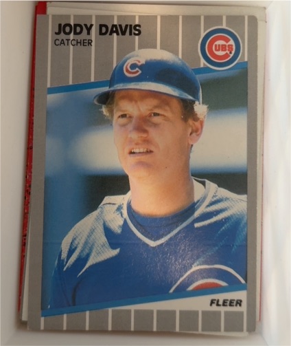 1989 Fleer #421 Jody Davis — front