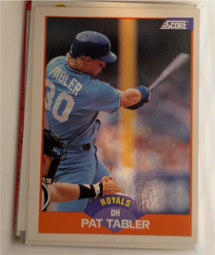 1989 Score #391 Pat Tabler Kansas City Royals — front