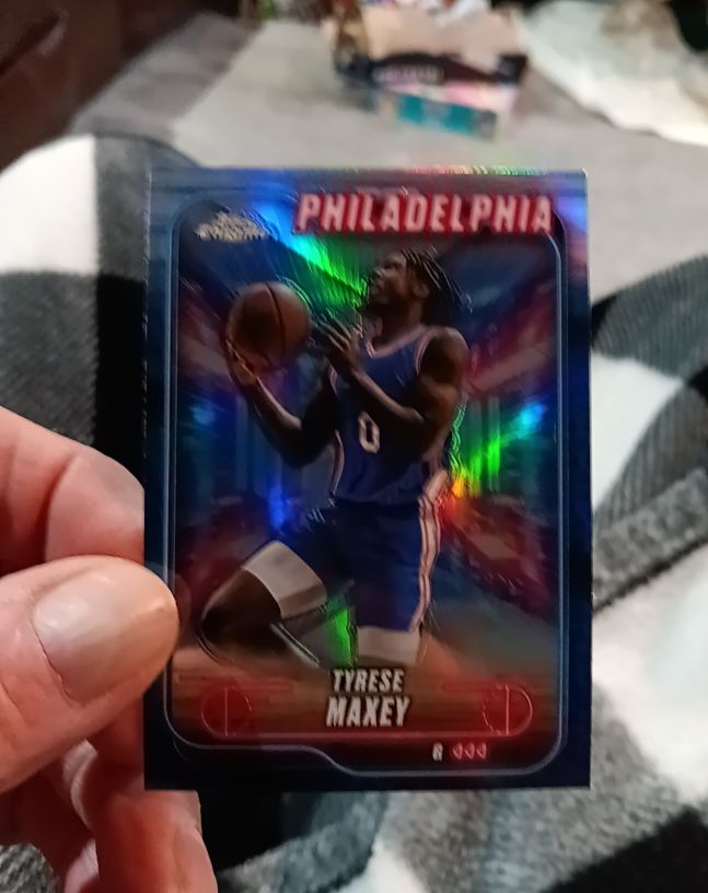 2024-25 Topps Chrome #40 Tyrese Maxey — front