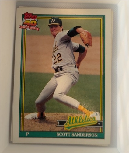 1991 Topps #728 Scott Sanderson — front