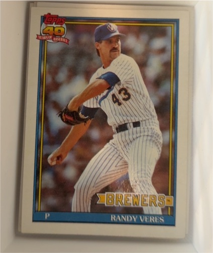 1991 Topps #694 Randy Veres — front