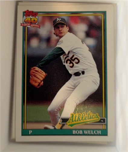 1991 Topps #50 Bob Welch — front