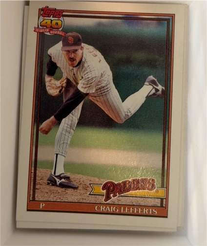 1991 Topps #448 Craig Lefferts — front