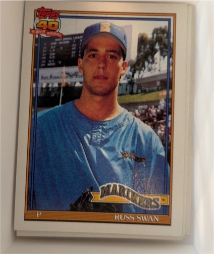 1991 Topps #739 Russ Swan — front
