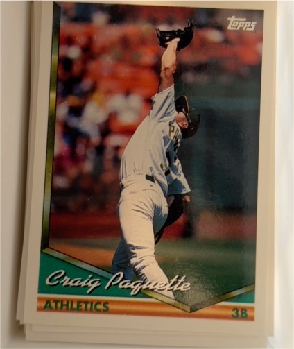 1994 Topps #46 Craig Paquette — front