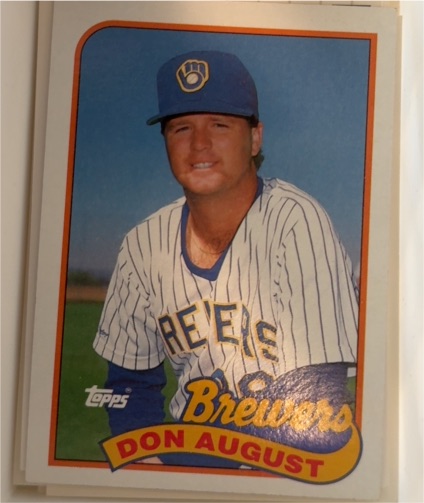 1989 Topps #696 Don August — front