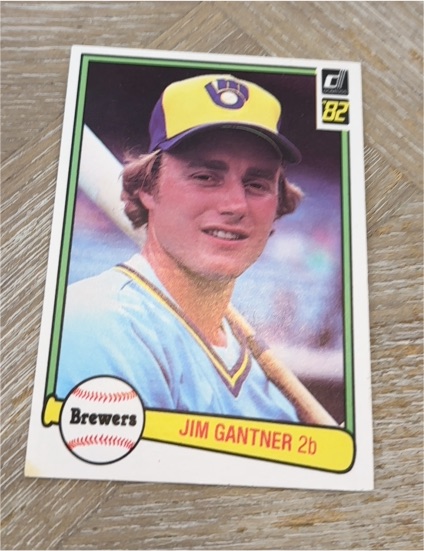 1982 Donruss #406 Jim Gantner — front